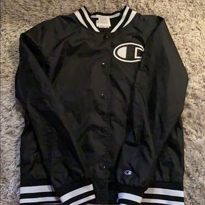 Black Champion Bomber Jacket